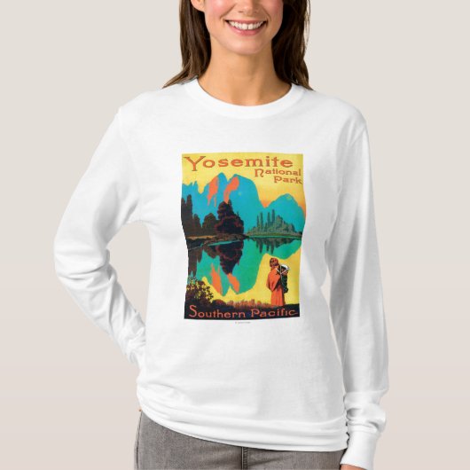 T-shirt Affiche de touristes - parc national de Yosemite, (Devant)