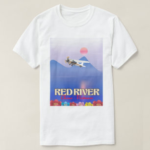 T-shirt Affiche de vacances au Cambodge de la rivière Roug
