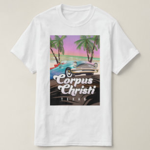 T-shirt affiche de vacances Corpus Christi Texas