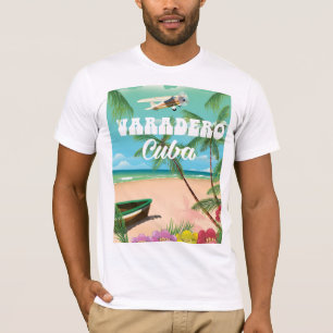 T-shirt Affiche de vacances de plage cubaine à Varadero