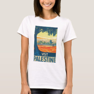 T-shirt Affiche de Vintage voyage de la Palestine de