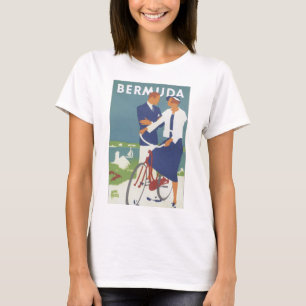 T-shirt Affiche de Vintage voyage des Bermudes