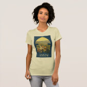 T-shirt Affiche de voyage à Assise (Devant entier)