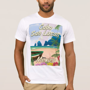 T-shirt Affiche de voyage à Cabo San Lucas Mexique