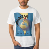 T-shirt Affiche de voyage à Gibraltar (Devant)