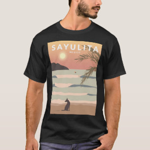 T-shirt Affiche de voyage à Sayulita au Mexique