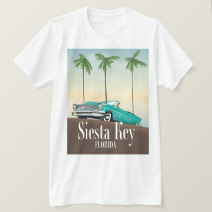 T-shirt Affiche de voyage à Siesta Key Floride
