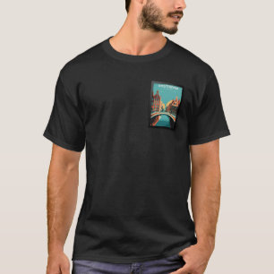 T-shirt Affiche de voyage Amsterdam Pays-Bas