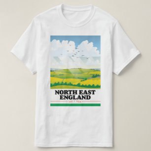 T-shirt Affiche de voyage Angleterre du Nord-Est.