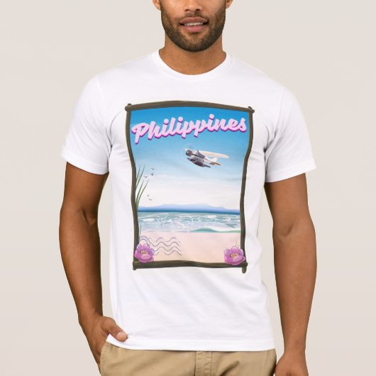 T-shirt Affiche de voyage aux Philippines (Devant)