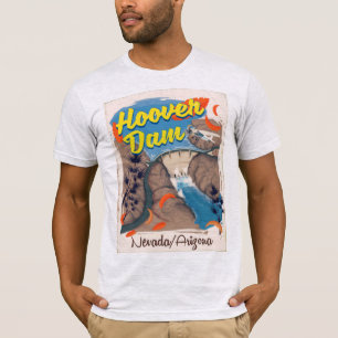 T-shirt Affiche de voyage Barrage Hoover Nevada/Arizona