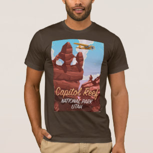 T-shirt Affiche de voyage dans le parc national de Capitol