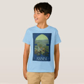 T-shirt Affiche de voyage d'Assisi (Devant entier)