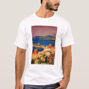 T-shirt Affiche de voyage de Français, voyageant en Syrie