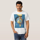 T-shirt Affiche de voyage de Gibraltar (Devant entier)