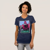 T-shirt Affiche de voyage de Hambourg (Devant entier)