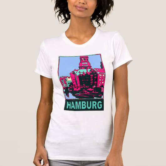 T-shirt Affiche de voyage de Hambourg (Devant)