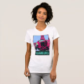 T-shirt Affiche de voyage de Hambourg (Devant entier)