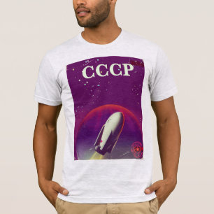T-shirt Affiche de voyage de la course spatiale soviétique