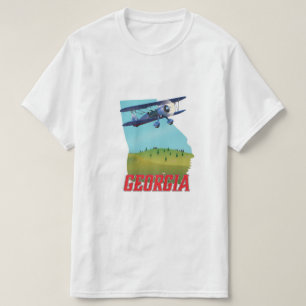 T-shirt Affiche de voyage de l'État de Géorgie aux États-U