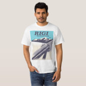 T-shirt Affiche de voyage de ski Rigi Suisse (Devant entier)