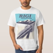 T-shirt Affiche de voyage de ski Rigi Suisse (Devant)