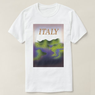 T-shirt Affiche de voyage de style Vintage en Italie.