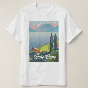 T-shirt Affiche de voyage de style vintage sur le lac de C
