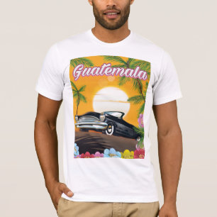 T-shirt Affiche de voyage de voiture ancienne au Guatemala