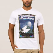 T-shirt Affiche de voyage des Carpates (Devant)
