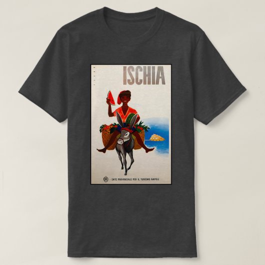 T-shirt Affiche de voyage d'Ischia (Design devant)