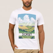 T-shirt Affiche de voyage Dorset Angleterre (Devant)