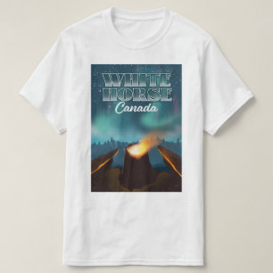 T-shirt Affiche de voyage du Canada du Cheval blanc