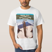 T-shirt Affiche de voyage du Mont Bachelor Oregon (Devant)