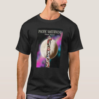 T-shirt Affiche de voyage du Nord-Ouest du Pacifique