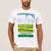 T-shirt Affiche de voyage du Yorkshire Dales. (Devant)