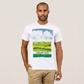 T-shirt Affiche de voyage du Yorkshire Dales. (Devant entier)