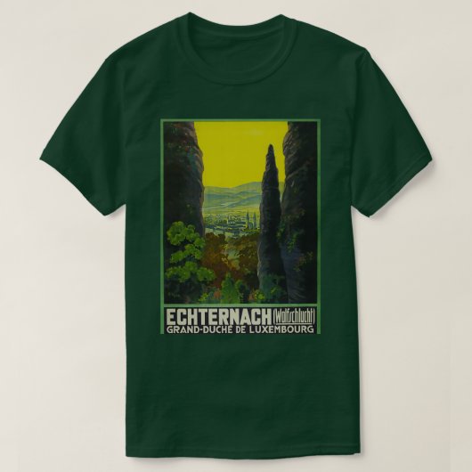 T-shirt Affiche de voyage Echternach vintage (Design devant)