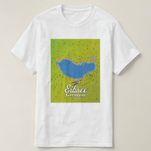T-shirt Affiche de voyage Eibsee Allemagne.