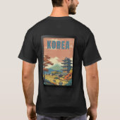 T-shirt Affiche de voyage en Corée (Dos)