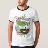 T-shirt Affiche de voyage en Toscane Italie (Devant)