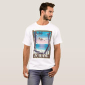 T-shirt Affiche de voyage en Zélande Danemark (Devant entier)