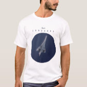 T-shirt Affiche de voyage Fly The Concorde (Devant)