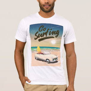 T-shirt Affiche de voyage Go Surfing !