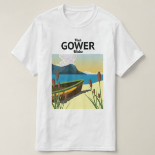 T-shirt Affiche de voyage Gower Pays de Galles