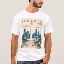 Affiche de voyage Jakarta Indonésie
