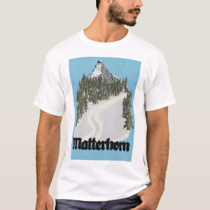 T-shirt Affiche de voyage Matterhorn Suisse