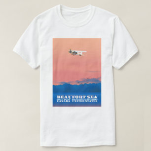 T-shirt Affiche de voyage Mer de Beaufort Canada États-Uni