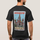 T-shirt Affiche de voyage Moscou Russie (Dos)