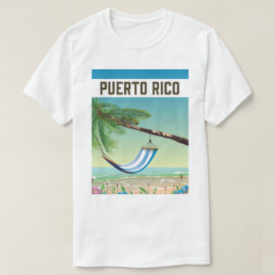 T-shirt Affiche de voyage Porto Rico Beach.